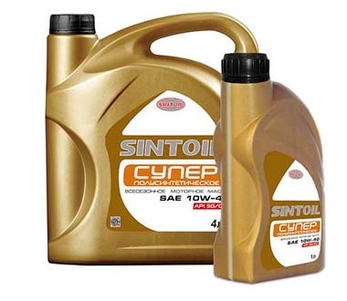  semi-synthetic motor oil  sintoil super 5l SAE 10W-40 API SG/CD