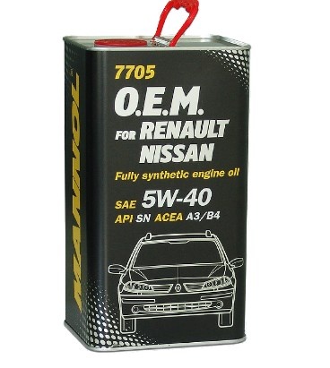 synthetic engine oil 5w40 4l mannol