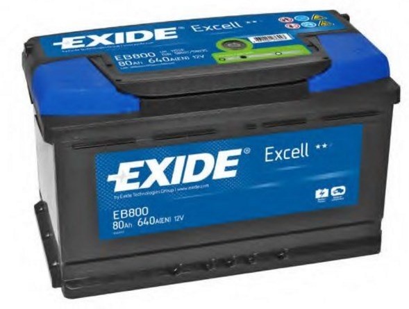 battery exide excell EB800 (80 А/ч)
