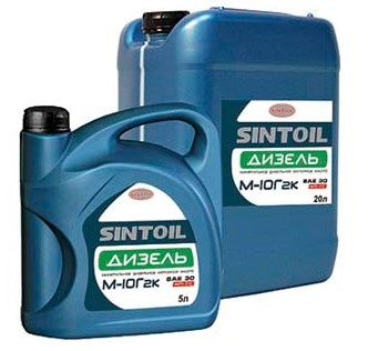 Mineral engine oil 30l sintoil dizel М-10G2k SAE 30 API CC