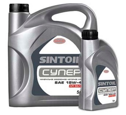 mineral engine oil  sintoil super SAE  15w40 API SG/CD 5л 