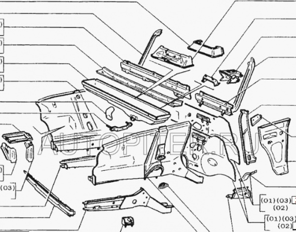 elements of the internal front VAZ-2101