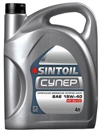 mineral motor oil 4l  sintoil super SAE 15W-40 API SG/CD