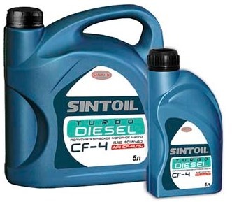моторное масло sintoil turbo diezel 5л SAE 10w40 API CF/SJ