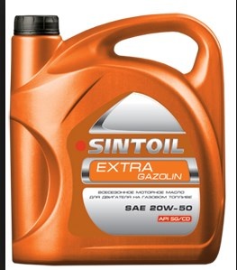 All-season mineral engine oil Sintoil extra gazolin 20W-50 минеральное 5l